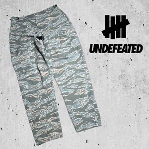 Undefeated Cargo Pants Mens Tiger Stripe Camo Type UN-5 Green Tan  30(28x27)